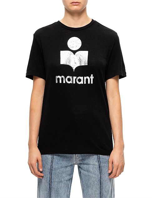 Isabel Marant Etoile Clearance Zewel Black Shiny Marants T-Shirt on ...
